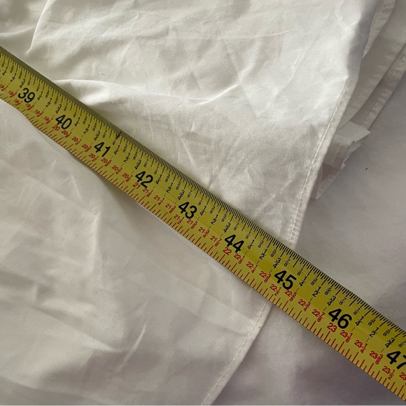 XS OPT: Quality Cotton Midi Sun Dress White Short Sleeve Pleated NWT New! - Picture 7 of 7